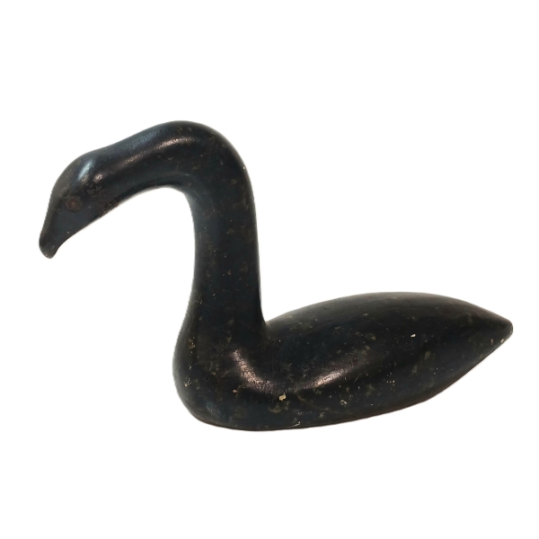 TUNDRA SWAN BY ISA OOMAYOUALOOK (1915 - 1976) - STONE