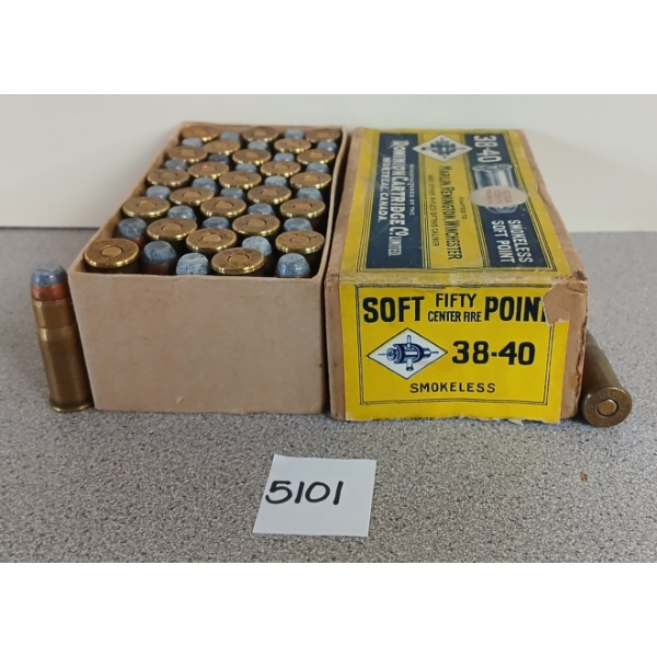 AMMO: DOMINION .38-40 SMOKELESS SP - COLLECTORS BOX 