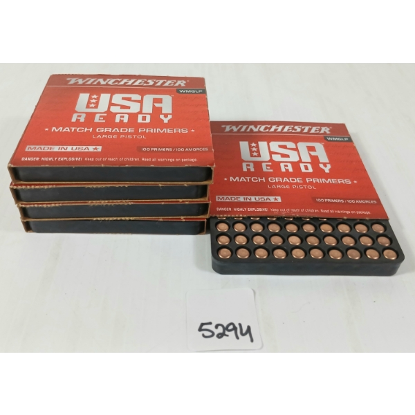 PRIMERS: APPROX 500X WINCHESTER USA LARGE PISTOL - WMGLP