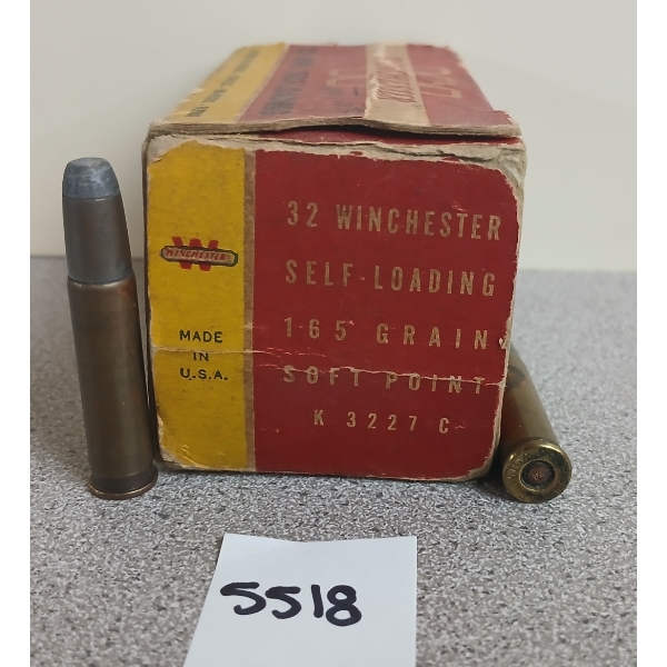 AMMO: 44X W.R.A. .32 WIN - 165GR - SP - SELF LOADING 