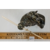 Image 6 : BEAR W/ SPEAR FIGURE BY ITTUKALLAK - STONE & BONE 