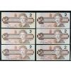 Image 2 : LOT OF 15 - 1986 CDN $2 BANKNOTES - INCL UNCIRCULATED 