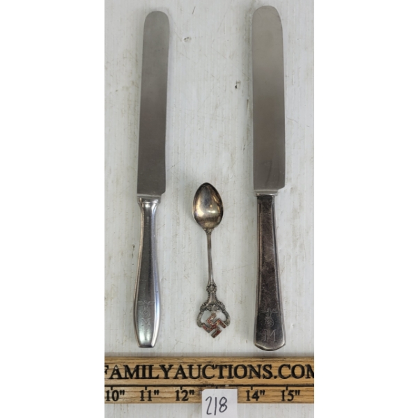 LOT OF 3 - STERLING SILVER GERMAN ROSTFREI KNIVES & SPOON