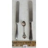 Image 1 : LOT OF 3 - STERLING SILVER GERMAN ROSTFREI KNIVES & SPOON