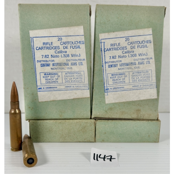 AMMO: 80X ZV 7.62X51 MM - MILITARY FMJ