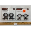 Image 1 : LOT OF 2 - TASCO 1 IN-30MM HIGH & 30 MM HIGH ALUMINUM SCOPE RINGS