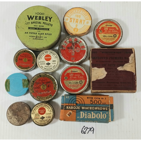 PERCUSSION CAPS / PRIMERS / PELLETS: APPROX 1500X MIXED