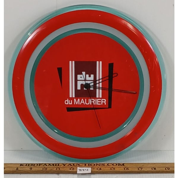 DU MAURIER BATTERY OP CLOCK