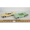 Image 1 : LOT OF 2 - UNMARKED PLASTIC FRICTION CARS - INCL 1958 PONTIAC