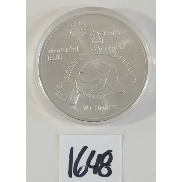 1976 MONTREAL OLYMPICS $10 SILVER COIN