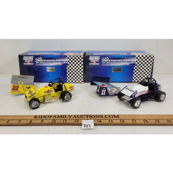 LOT OF 2 - ACTION PLATINUM SERIES SPRINT CARS - INCL STEVE KINSER & JAC HAUDENSCHILD