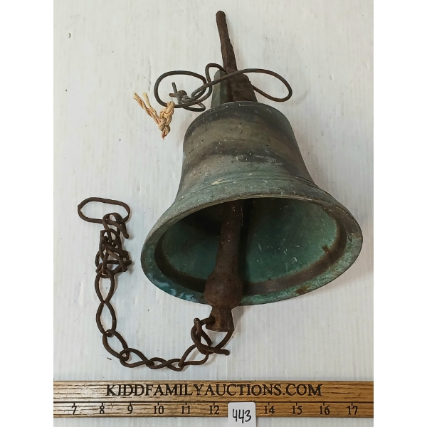 COPPER CHOW-TIME BELL W/ CHAIN