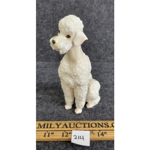 JHR HUTSCHENREUTHER PORCELAIN POODLE FIGURINE 