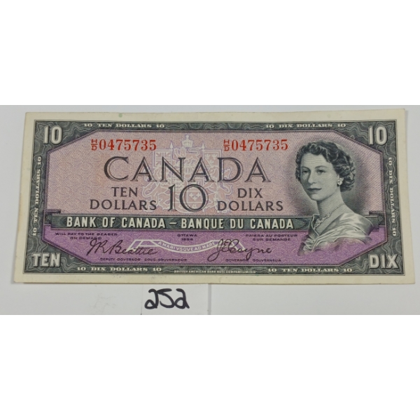 1954 CDN $10 BANKNOTE - DEVIL'S FACE