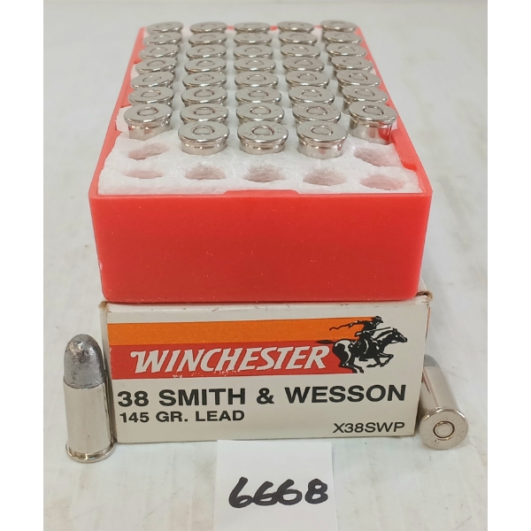 AMMO: 40X WINCHESTER .38S&W - 145GR