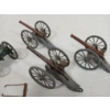 Image 3 : LOT OF 4 - LEAD MOUNTED GUNS & ARTILLERY