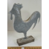 Image 1 : FOLK ART METAL ROOSTER SCULPTURE
