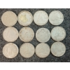 Image 1 : LOT OF 12 - 1943-1968 CDN 10 CENT COINS