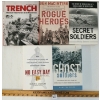 Image 2 : LOT OF 5 - MIXED MILITARY BOOKS - "NO EASY DAY", "GHOST SOLDIERS", "ROGUE HEROES", ETC