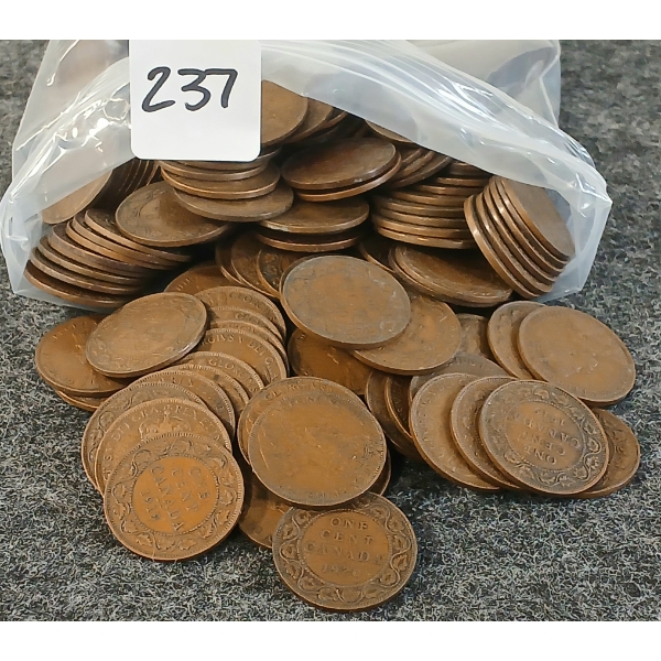 QTY OF 1918-1920 CDN LARGE PENNIES