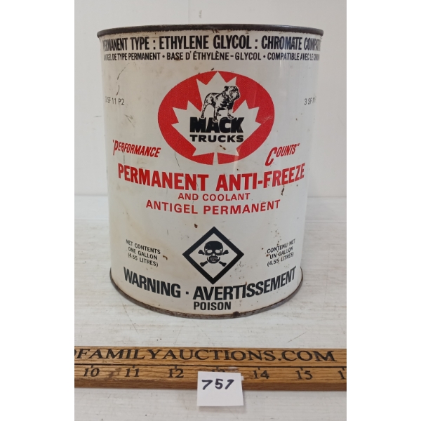MACK TRUCK ANTI-FREEZE GAL CAN 