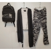Image 2 : LOT OF 4 - WOMEN'S MINIMUM JEANIE SCARF, AUDORA JACKET, LIFETIME FIONA MARBLE PANTS & BACKPACK