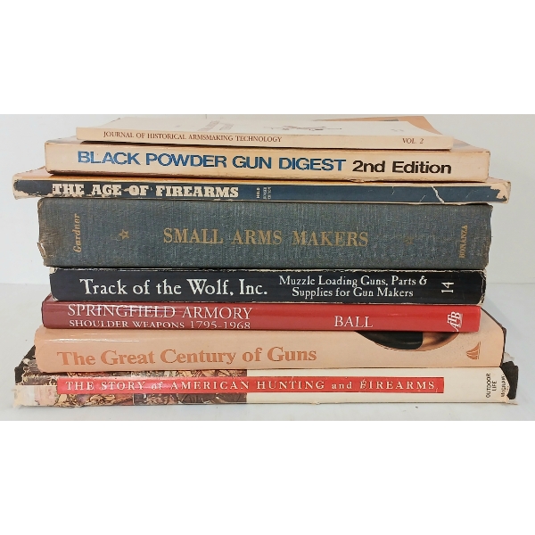 LOT OF 8 - FIREARM PUBLICATIONS - INCL "SMALL ARMS MAKERS," "SPRINGFIELD ARMORY," ETC