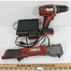 Image 2 : LOT OF 3 - MILWAUKEE CHARGER & DRILL / DRIVER, ETC.