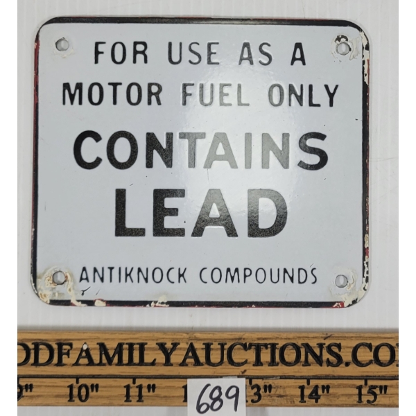 CONTAINS LEAD ANTIKNOCK COMPOUNDS SSP SIGN