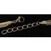 Image 4 : PLATINUM PLATED TRIPLE TWISTED SERPENTINE NECKLACE