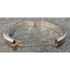 Image 7 : STERLING SILVER BANGLE W/ SAFETY CHAIN
