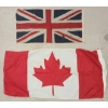 Image 3 : LOT OF 2 - UNION JACK & CANADA FLAG - LINEN & NYLON