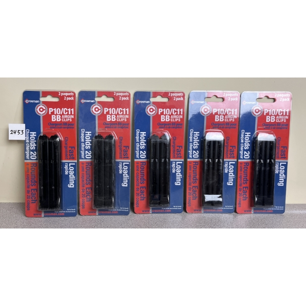 LOT OF 5 - CROSMAN P10 BB MAGAZINE 