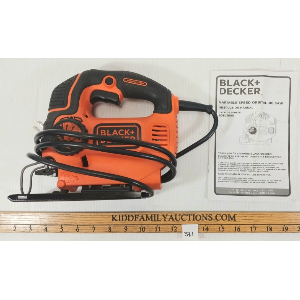 BLACK & DECKER VARI SPEED ORBITAL JIG SAW
