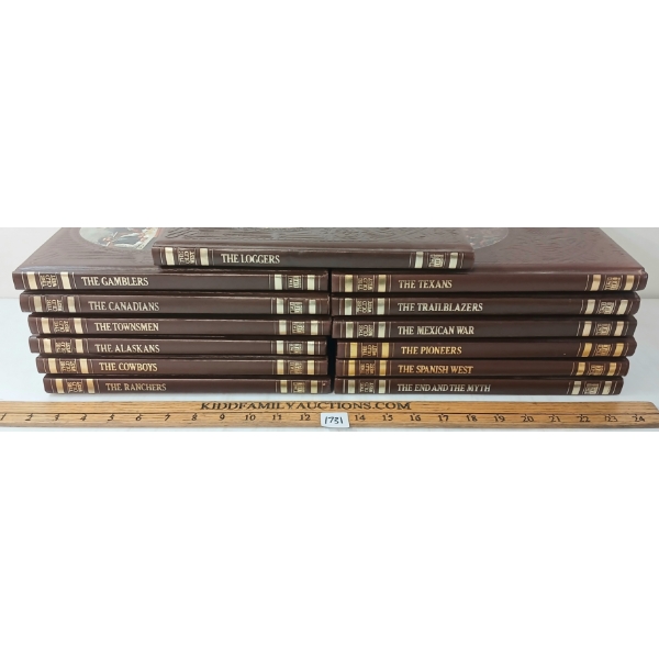 LOT OF 13 - "THE OLD WEST" TIME LIFE BOOKS - "THE PIONEERS", "THE MEXICAN WAR", "THE TEXANS", ETC