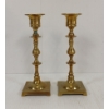 Image 4 : PAIR OF BRASS CANDLESTICKS
