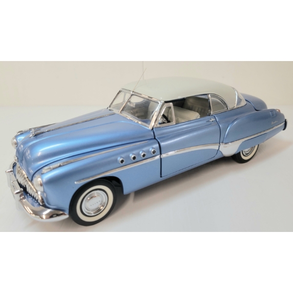FRANKLIN MINT 1949 BUICK RIVIERA BLUE DIECAST MODEL
