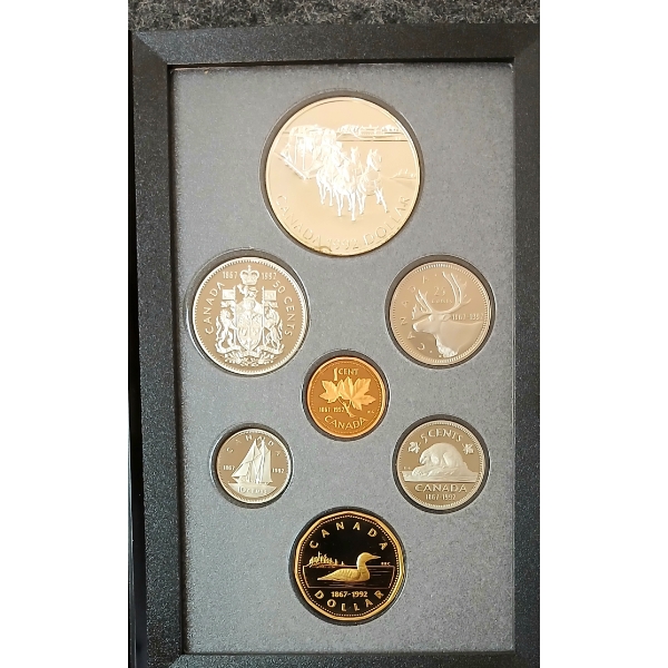 1992 RCM PROOF SET - ANN. OF KINGSTON & YORK STAGECOACH SERVICE