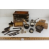 JOB LOT - FULLERPHONE MK IV CASE & MISC PARTS - INCL BATTERIES, GAUGES, VALVES, ETC