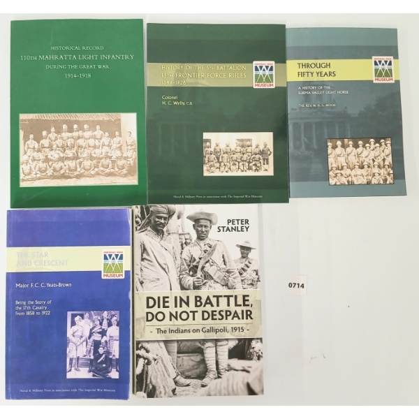 LOT OF 5 - "THROUGH FIFTY YEARS", "DIE IN BATTLE, DO NOT DESPAIR", "THE STAR & CRESCENT", ETC
