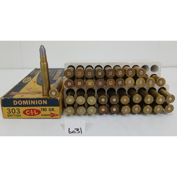 AMMO: 60X MIXED .303 BRIT - 180 & 200GR - INCL RELOADS