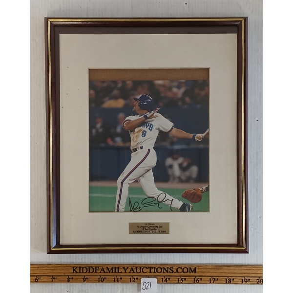 TORONTO BLUE JAYS #8 ALEX FRAMED PHOTO - AUTOGRAPHED