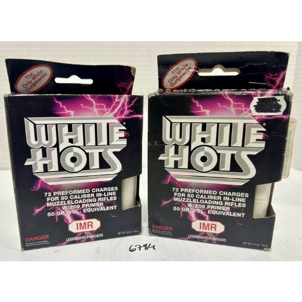 POWDER: 144X IMR WHITE HOT .50 CAL PREFORMED CHARGES