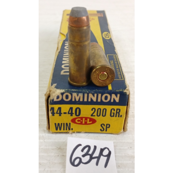 AMMO: 19X DOMINION .44-40WIN - 200GR - SP