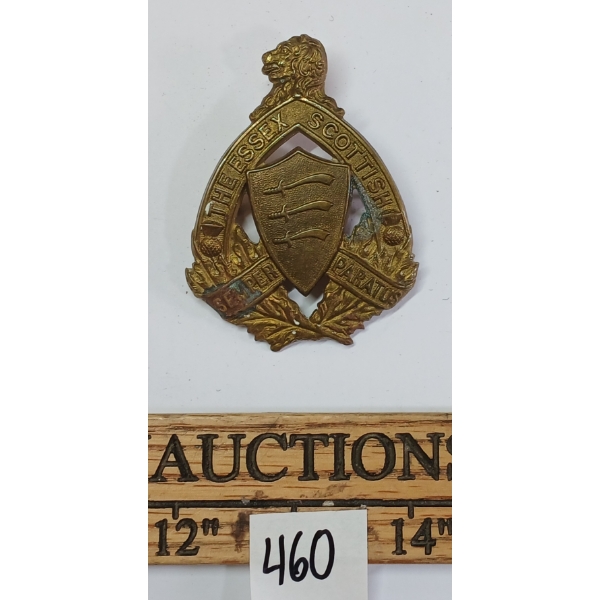 ESSEX SCOTTISH CAP BADGE - SCULLY MARKED