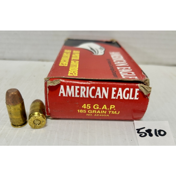 AMMO: 50X FEDERAL .45 GAP 185GR. FMJ 