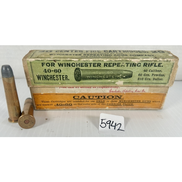AMMO: 20X WRA CO .40-60 WIN - 210 GR LFP