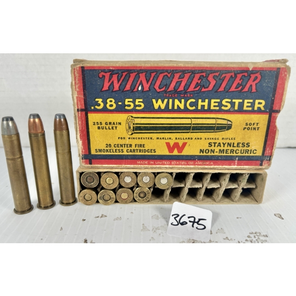 AMMO: 12X MIXED .38-55 WIN - SP