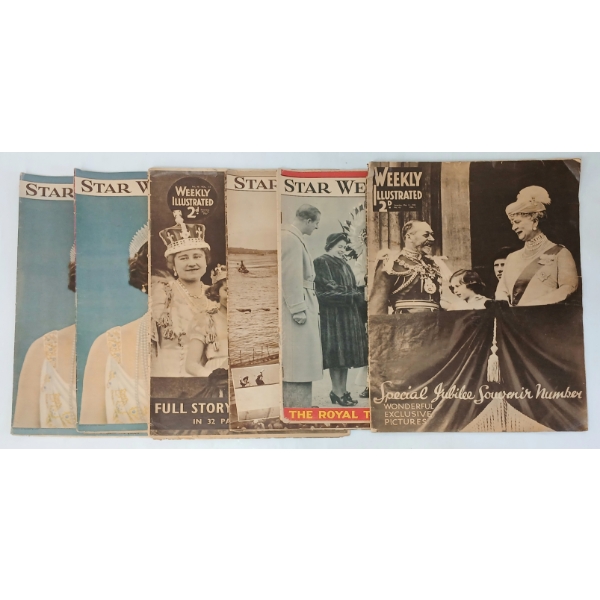 LOT OF 6 - 1935-1951 WEEKLY ILLUSTRATED & STAR WEEKLY MAGAZINES