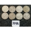 Image 1 : LOT OF 8 - 1943-1966 CDN 25 CENT COINS 